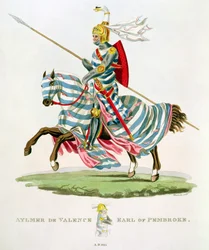 Aylmer de Valence, Earl of Pembroke (1265-1324), 1315, engraved by W. Maddocks, from 